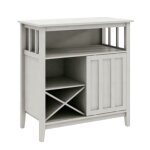 Buffet multifonction blanc 80x40x82cm moderne beaucoup de rangement salon salle � manger bureau