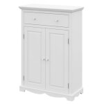 Buffet le parisien charme blanc 2 portes 1 tiroir 2 tablettes 94 x 134 x 42 cm - l 94 x l 42 x h 134 ...