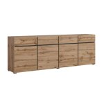 Buffet 4 portes 4 tiroirs petits - meubles - lilia - 225 x 40 x 785cm - bois