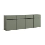 Buffet 4 portes 4 tiroirs petits - meubles - lilia - 225 x 40 x 785cm - vert