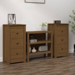 Buffet de salle à manger 40x35x80 cm 2 pcs buffet cuisine rangement meubles de salon buffet bas bois ... Buffet de salle à manger 40x35x80 cm 2 pcs buffet cuisine rangement meubles de salon buffet bas bois ...