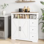 Buffet de salon 2 portes 3 tiroirs buffet moderne buffet de cuisine etagres rglables 100x40x105 cm ...