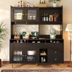 Buffet vaisselier cuisine buffet salon porte - verres À vin portes en verre espace de rangement À plusieurs ... Buffet vaisselier cuisine buffet salon porte - verres À vin portes en verre espace de rangement À plusieurs ...