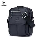 Grande sacoche homme bullcaptain - cuir vritable noir haut de gamme - sac bandoulire lgant travail ...