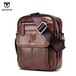 Grande sacoche homme bullcaptain - cuir vritable marron - sac bandoulire haut de gamme - pochette travail ...
