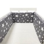 Bumper rembourr dune pice autour du lit de bb coussin protecteur de berceau pare - chocs de lit pour ...