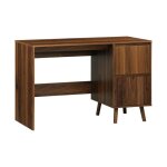 Bureau avec 2 tiroirs noyer linear l 120 x p 48 x h 75cm Bureau avec 2 tiroirs noyer linear l 120 x p 48 x h 75cm