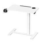 Bureau assis - debout sur roulettes r�glable en hauteur plateau de 70 x 40 cm fente porte - t�l�phone ...