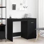 Bureau - ch�ne noir - 100x50x76 cm - 1 tiroir - finition mate - design contemporain