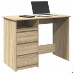 Bureau ch�ne sonoma - mango - 102x50x75 cm bois ding�nierie b6
