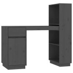 Bureau - cloud - gris 110x53x117 cm - bois massif de pin ll174493