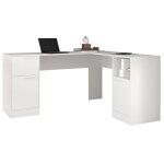 Bureau dangle blanc actual diffusion 160 x 1345 x 785 cm - 2 caissons 2 portes 1 tiroir