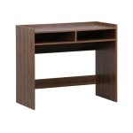 Bureau dcor bois 2 casiers de rangement noyer - l 90 x p 45 x h 78 cm - jules