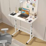 Bureau dordinateur quiienclee réglable en hauteur bureau debout mobile métal et panneau de particules ... Bureau dordinateur quiienclee réglable en hauteur bureau debout mobile métal et panneau de particules ...