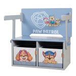Bureau enfant 2en1 roba pat'patrouille - transformable en banc avec 2 boites de rangements en tissu - ... Bureau enfant 2en1 roba pat'patrouille - transformable en banc avec 2 boites de rangements en tissu - ...