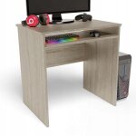 Bureau informatique chne de sonoma - table dordinateur style contemporain - 70 x 51 x 76 cm