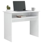Bureau informatique - cloud - blanc brillant - 90x50x74 cm - bois ding�nierie ll37878