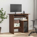 Bureau informatique - cloud - ch�ne marron - 80x45x74 cm - bois ding�nierie ll148243