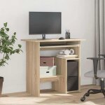 Bureau informatique - cloud - ch�ne sonoma - 80x45x74 cm - bois d?ing�nierie ll17571