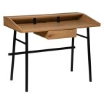 Bureau 1 tiroir josan effet chne l110cm - atmosphera createur dinterieur