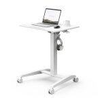 Bureau mobile � roulettes sense7 hauteur r�glable et plateau inclinable - table dappoint pc portable ...