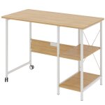 Bureau pliant - maclean - mc - 411 - htre clair - 107x45x75cm - max 150 kg