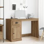 Bureau - chêne artisan - 50x115x75 cm - design contemporain - rangement pratique Bureau - chêne artisan - 50x115x75 cm - design contemporain - rangement pratique