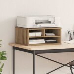 Rehausse bureau / support dimprimante vidaxl ch�ne artisanal 49�40�225 cm