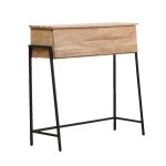 Bureau secrtaire en bois dacacia et mtal milo