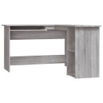 Bureau table poste de travail meuble d ordinateur informatique etude d angle sonoma 120 x 140 x 75 cm ...