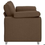 Burke@ canap� double - sofa pour 2 personnes - marron 160x77x82 cm - tissu ss94
