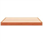 Burke * lit simple 120x190 cm structure de lit classique sans matelas cire marron 120x190cm bois pin ...