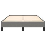 Burke * lit simple 120x190 cm structure de lit classique sans matelas gris fonc� tissu - ll6480