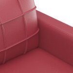 Burke@ sofa salon � deux places - canap� double - montage simplifi� - rouge bordeaux 120 cm similicuir ...