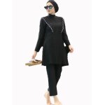 Burkini couvrant ecelen pour femme - noir - maillot de bain - protection uv Burkini couvrant ecelen pour femme - noir - maillot de bain - protection uv