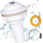 Buse de refoulement piscine 38 / 32 mm entr�e / sortie avec embout de tuyau accessoire de vidange pour ...