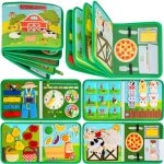 Busy board livre occup� de ferme montessori pour 1 2 3 ans enfants - planche dactivit�s jouet �ducatif ...