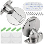 Butées de porte magnétiques - protection murale - lot de 2 - installation facile - argenté - aimant puissant ... Butées de porte magnétiques - protection murale - lot de 2 - installation facile - argenté - aimant puissant ...