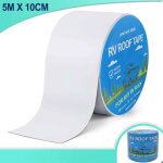 Butyle bande d �tanch�it� ruban adh�sif blanc 5m�tres x 10cm camping - car bateau caravane toiture capot ...
