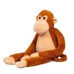 Peluche lest�e - byastrup - singe en peluche lest� - poids th�rapeutique 11 kg - marron - 57x13x25 cm ...