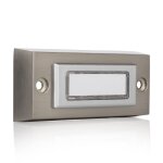 Byron - dbw - 21036 - bouton de sonnette universel en metal - retroeclaire - installation bifilaire inox ...