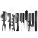 C 10 pices peigne professionnel ensemble de peigne peignes de coiffage peigne  cheveux en plastique ...