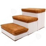 C 3 marches extra larges rampe pour chien avec rangement surface antid�rapante aide lanimal � monter ...