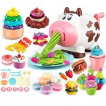 C accessoires en p�te � modeler pour enfants 19pcs avec 8 bo�tes de p�te � modeler machine � glace outils ...
