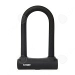 C antivol en u 12x195cm m�tal couleur noir verrou de v�lo en u avec 3 touches cadenas velo antivol pour ...