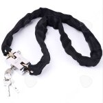 Cha�ne antivol - confozen - cha�ne de verrouillage � t�te carr�e - 120 cm - acier 6 mm - noir