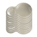 C assiettes jetables 10pcs panneau porte - gobelet d�gradable plateau jetable biod�gradable �paissi � ...