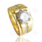 C bagues pour hommes en plaqu� ou acier inoxydable imitation moissanite cadeaux de proposition cadeaux ...