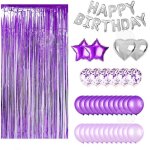 C ballon 30pcs ballons en forme d�toile et de c?ur guirlande de joyeux anniversaire convient pour la ...