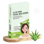 C bandes de cire froide visage aloe vera 20pcs bandes cire froide visage epilation longue finition parfait ...